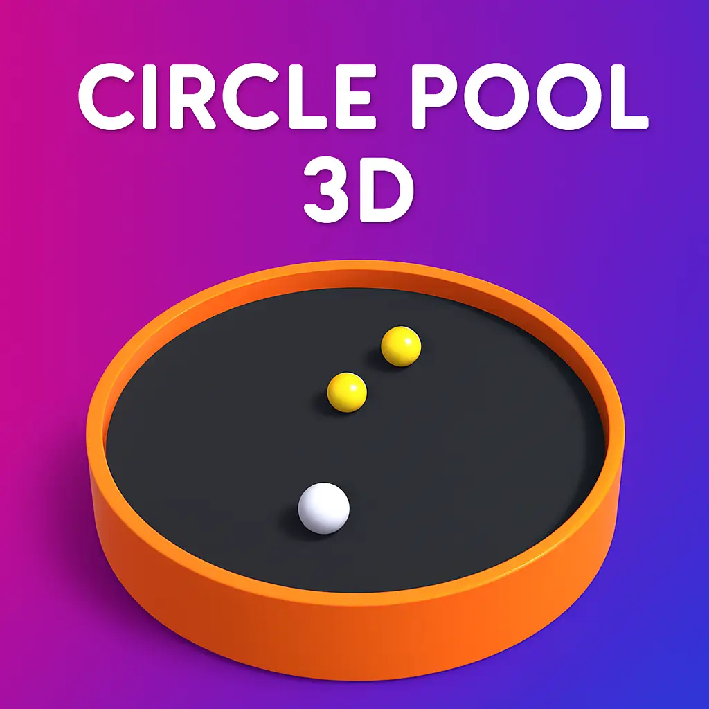 Circle Pool 3D Game Logo