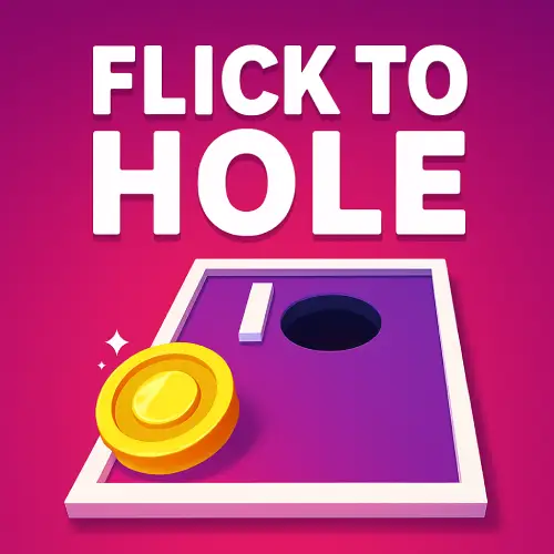 Flick To Hole Game Logo